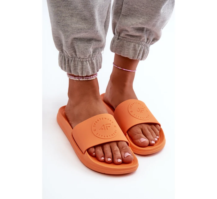 Dámské Žabky model 21664759 Oranžové - 4F Dámské Žabky model 21664759 Oranžové - 4F