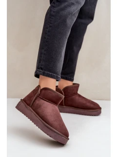 Sněhule Na Platformě Dámské D.Franklin DFSH370010 Čokoládové