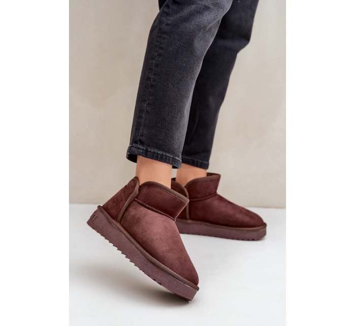 Sněhule Na Platformě Dámské D.Franklin DFSH370010 Čokoládové