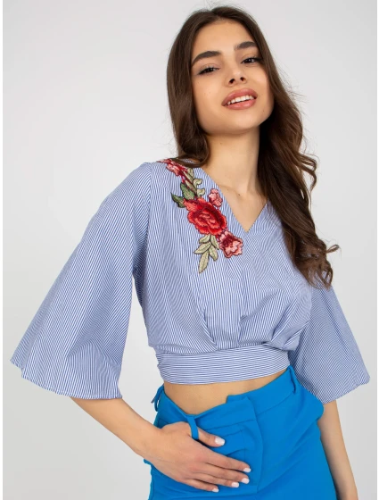 Halenka LK BZ 506243.78 bílá a tmavě modrá