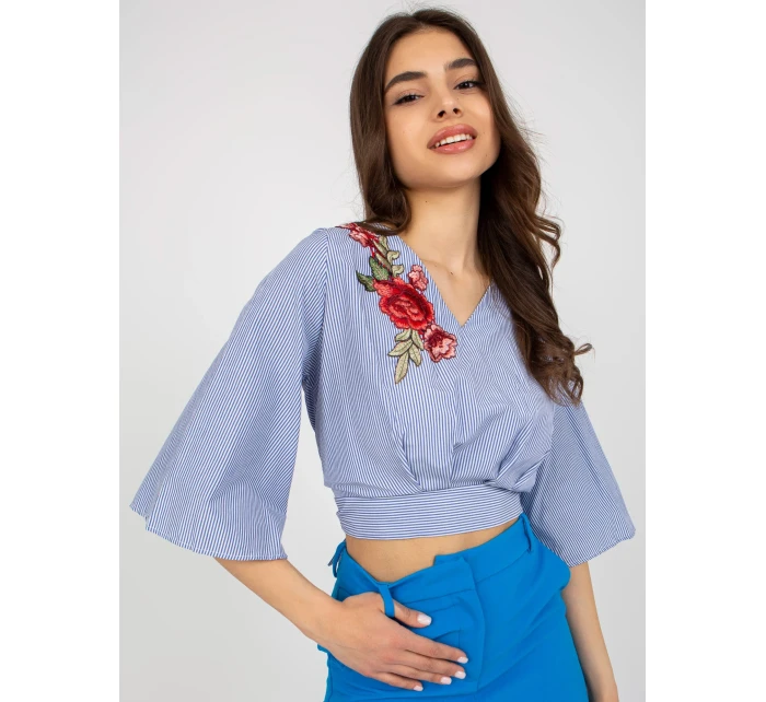 Halenka LK BZ 506243.78 bílá a tmavě modrá