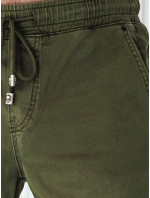 Pánské jogger cargo kalhoty zelené Dstreet UX4145