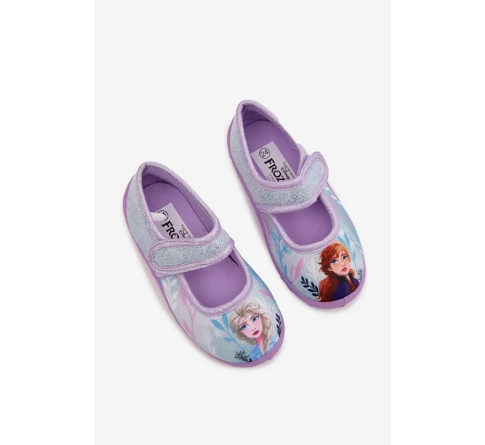 Dětské balerínky-papuče na suchý zip – světle modré Olivessa (Frozen Kraina Lodu) Dětské balerínky-papuče na suchý zip – světle modré Olivessa (Frozen Kraina Lodu)