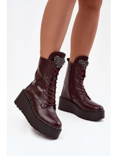 Boty na klínovém podpatku  model 219569 Step in style