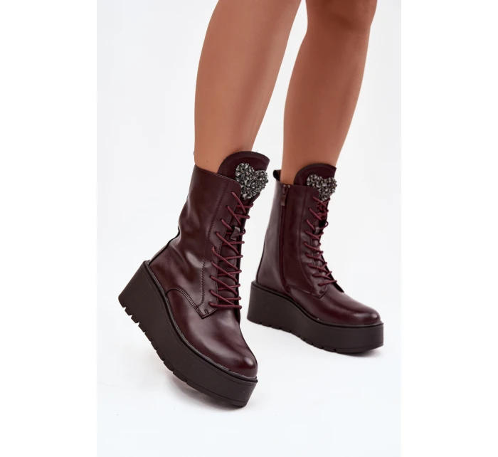 Boty na klínovém podpatku  model 219569 Step in style