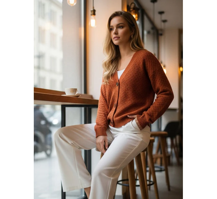 Dámský červený svetr CHICLINE FashionStreet MY2418