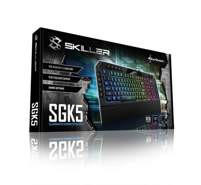 Sharkoon Skiller SGK5 USB QWERTZ herní klávesnice černá Sharkoon Skiller SGK5 USB QWERTZ herní klávesnice černá