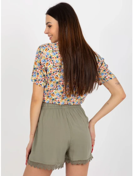 Dámské šortky D73760M62233KB khaki - FPrice