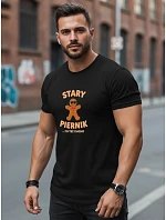 Pánské tričko s potiskem OLD BIRDERS černé FashionStreet NX0108R