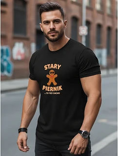 Pánské tričko s potiskem OLD BIRDERS černé FashionStreet NX0108R