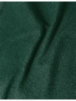 Vypasované žebrované šaty v lahvově zelené barvě s kulatým výstřihem model 21266641 - Factory Price