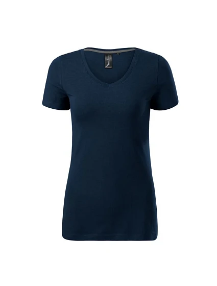 Action Tričko s výstřihem do V W model 20116878 navy blue - Malfini