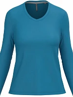 Kariban K 382 Dámské tričko do V s dl. rukávem 20.K382 tropical blue