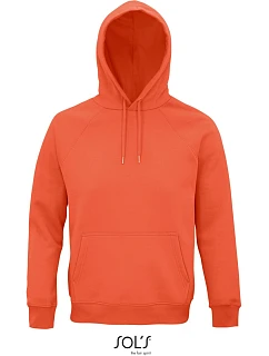 SOL'S Stellar Unisex raglánová mikina s kapucí z bio bavlny orange model 22525155