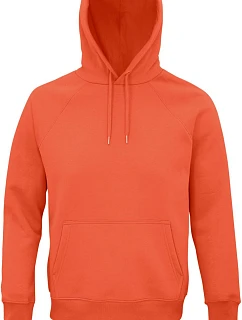 SOL'S Stellar Unisex raglánová mikina s kapucí z bio bavlny 25.3568 burnt orange