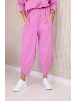 Komplet nových mikinových kalhot Punto světle růžová Komplet nových mikinových kalhot Punto světle růžová