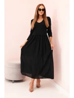 Šaty dlouhé na ramínka švestková Šaty dlouhé na ramínka švestková