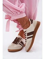 Dámské tenisky s pleteným vzorem hnědé Selvelin