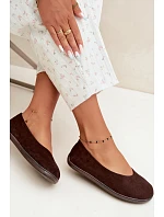 Dámské baleríny barefoot čokoládové Hollin Dámské baleríny barefoot čokoládové Hollin