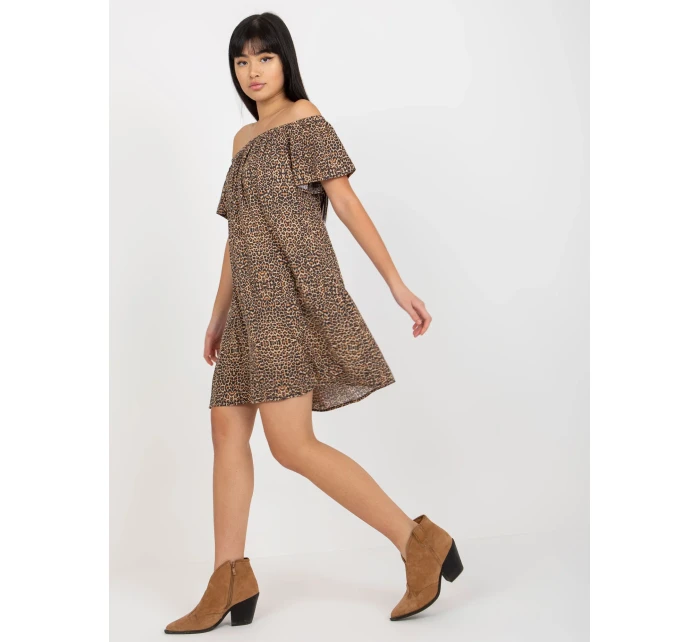 Dámské šaty  D73771R30145J hnědé - FPrice