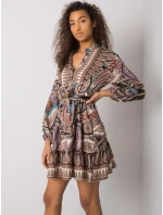 Šaty DHJ SK 15053.61 černá a béžová