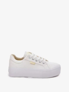 Dámské trampky na platformě Lee Cooper – bílé