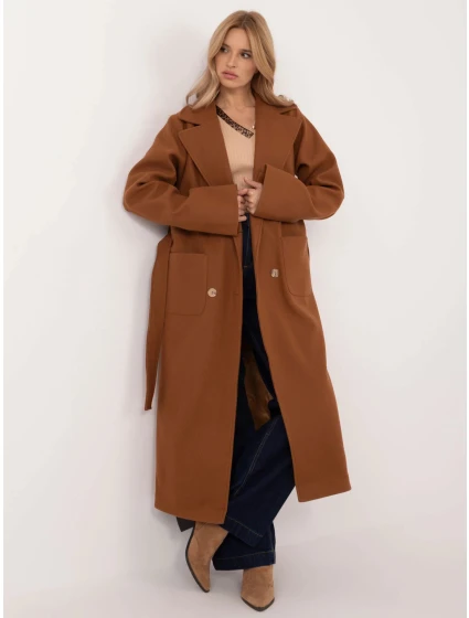 Dámský kabát LK CZ 509786.99 Světle hnědý - LAKERTA