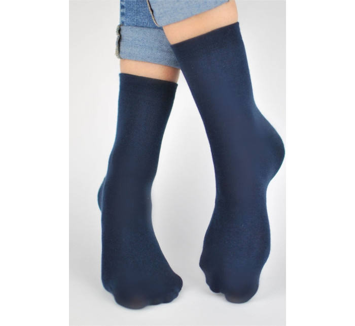 Hladké dětské bavlněné ponožky SB005