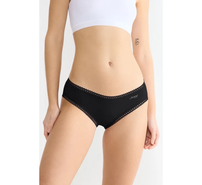 SLOGGI GO CRUSH HIPSTER KALHOTKY 3PACK ČERNÉ