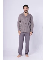 Pyžamo Hotberg 1754 Marcel long/r M-2XL rozepínací Pyžamo Hotberg 1754 Marcel long/r M-2XL rozepínací