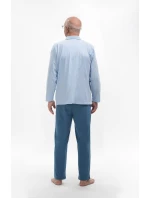 Pánské pyžamo Martel 403 Antoni III délka/r 3XL-4XL pyžamo na zip Pánské pyžamo Martel 403 Antoni III délka/r 3XL-4XL pyžamo na zip
