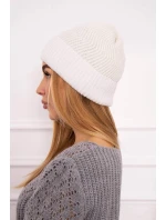 Tenká čepice Oliwia model 18750365 bílá - K-Fashion Tenká čepice Oliwia model 18750365 bílá - K-Fashion