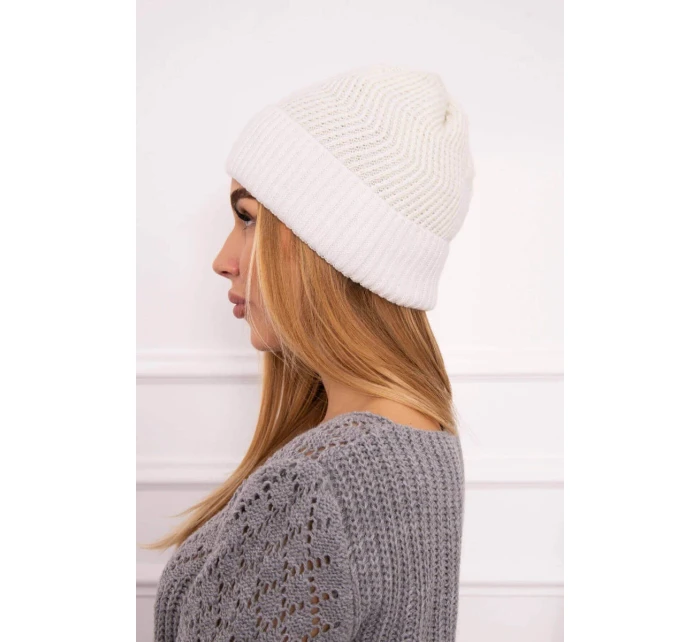 Tenká čepice Oliwia model 18750365 bílá - K-Fashion Tenká čepice Oliwia model 18750365 bílá - K-Fashion