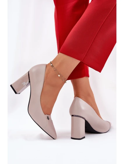 Elegantní Lodičky Na Podpatku Vinceza 62224 Šedé