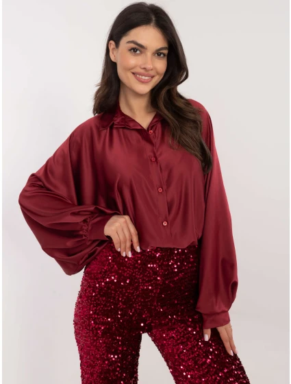 Košile DHJ KS model 21485643 bordó - FPrice