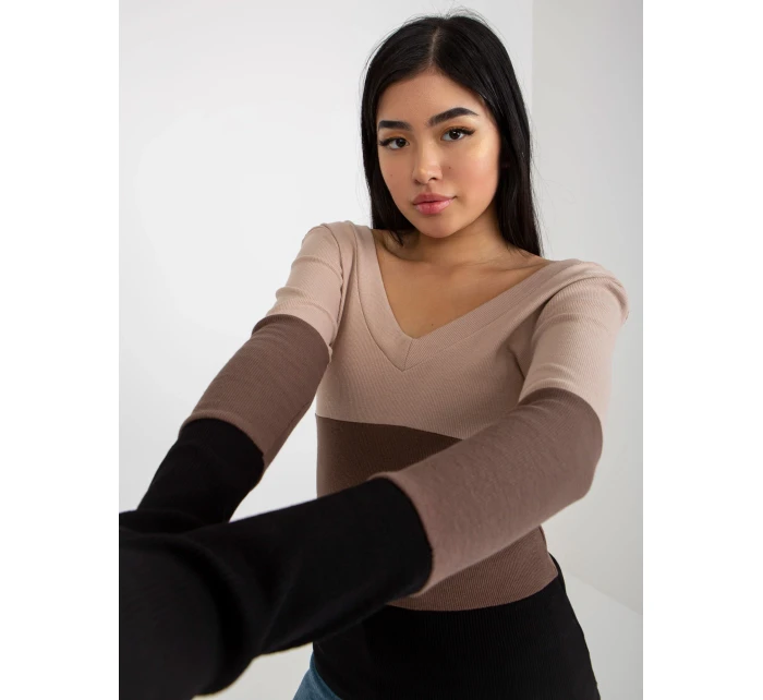 Halenka RV BZ 8429.31P černá a béžová