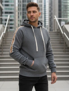 Pánská šedá mikina FashionStreet BX5945