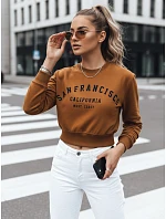 SAN FRANCISCO dámská mikina s potiskem hnědá FashionStreet BY1565