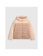 Dívčí péřová bunda se syntetickou výplní model 21814846 - 4F Dívčí péřová bunda se syntetickou výplní model 21814846 - 4F