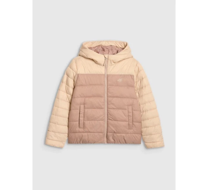 Dívčí péřová bunda se syntetickou výplní model 21814846 - 4F Dívčí péřová bunda se syntetickou výplní model 21814846 - 4F