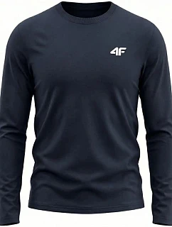 Pánské tričko 4F Longsleeve M611 navy blue 4FWMM00TLONM611 31S pánské