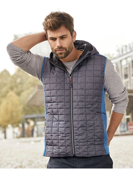 JN Pánská pletená hybridní vesta 02.0 kiwi melange/anthracite melange model 22528835 - Daiber JN Pánská pletená hybridní vesta 02.0 kiwi melange/anthracite melange model 22528835 - Daiber
