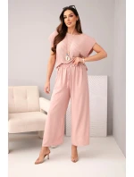 Komplet z  + spodnie tmavě pudrově růžová model 22010202 - K-Fashion