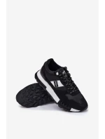 Zateplené pánské sneakers na platformě Lee Cooper LCJ-25-03-3378M černé