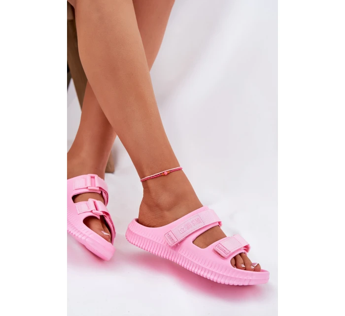 Dámské Pěnové Sandály Se Zipem Big Star Růžové model 21695310 - Big Star Shoes Dámské Pěnové Sandály Se Zipem Big Star Růžové model 21695310 - Big Star Shoes