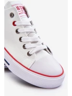 Big Star nízké pánské bílé tenisky model 21501772 - Big Star Shoes Big Star nízké pánské bílé tenisky model 21501772 - Big Star Shoes