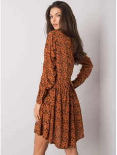 Šaty D73771M30227 světle hnědé