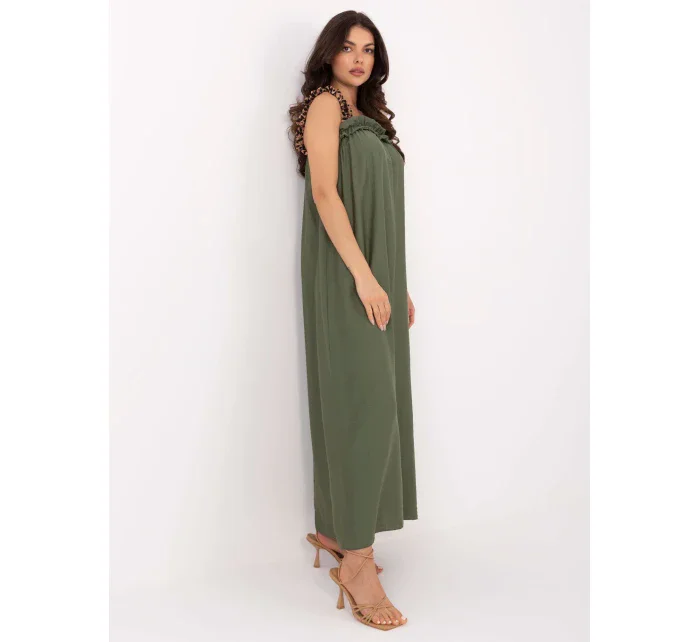 Sukienka MI SK model 21191108 khaki - FPrice Sukienka MI SK model 21191108 khaki - FPrice