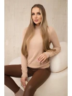 Svetr s polorolákem alpaka 2020-17 velbloud - Kesi Svetr s polorolákem alpaka 2020-17 velbloud - Kesi