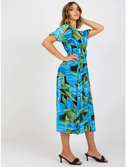 Letní šaty DHJ SK model 22317462 modré - FPrice Letní šaty DHJ SK model 22317462 modré - FPrice